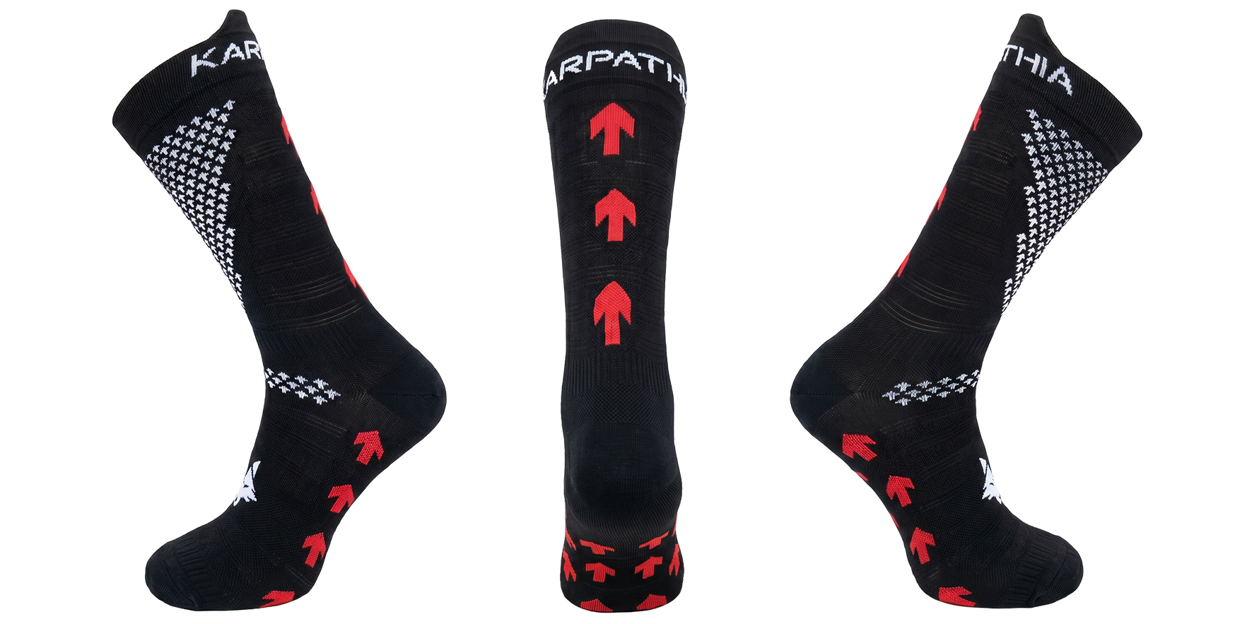 Karpathia black sport socks.