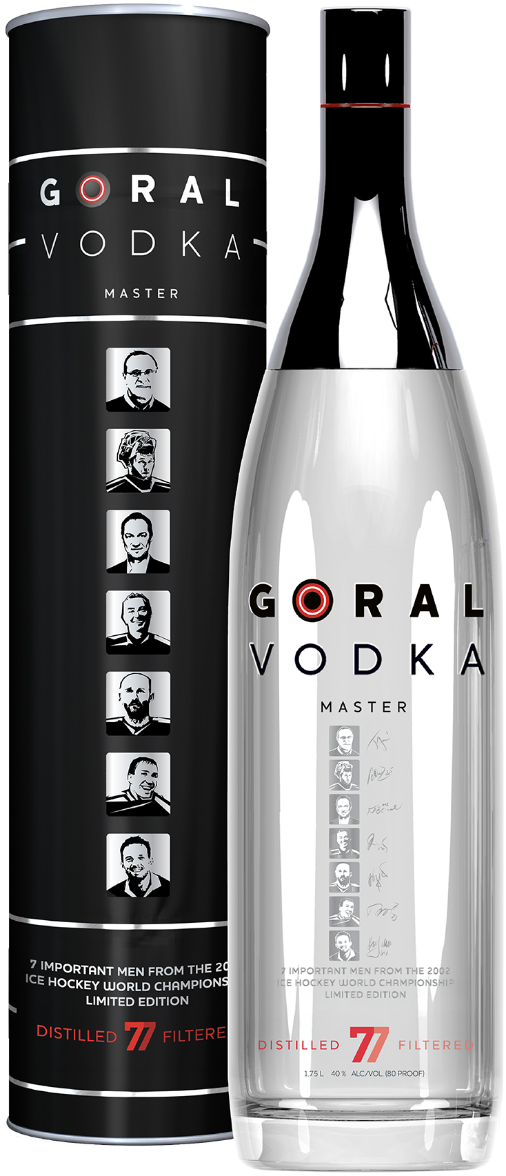 Limited-edition bottle design featuring custom graphics created by Daniel Zubal.